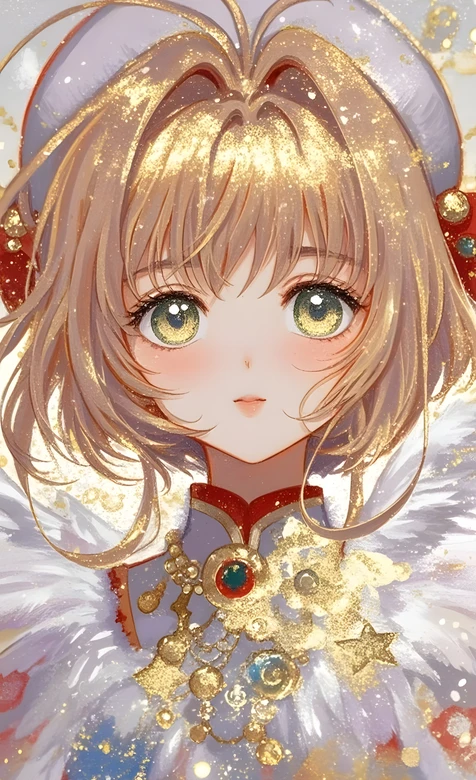 木之本樱·国风金箔唯美风 魔卡少女樱二次元壁纸