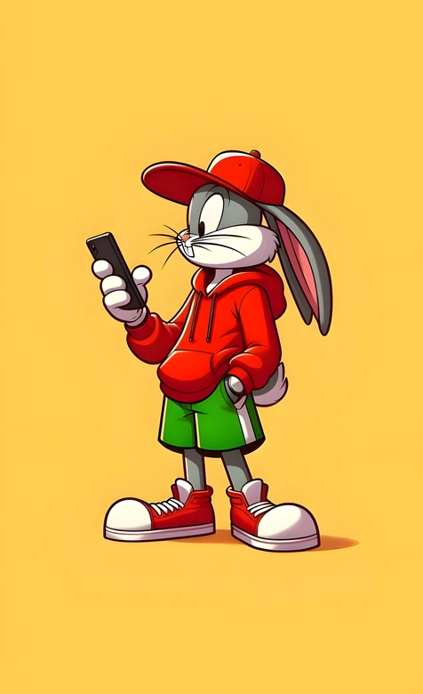 兔八哥·潮流运动穿搭 乐一通卡通高人气壁纸