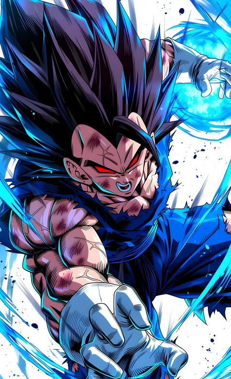 贝吉塔·魔化气焰爆发 龙珠热血战斗超燃壁纸