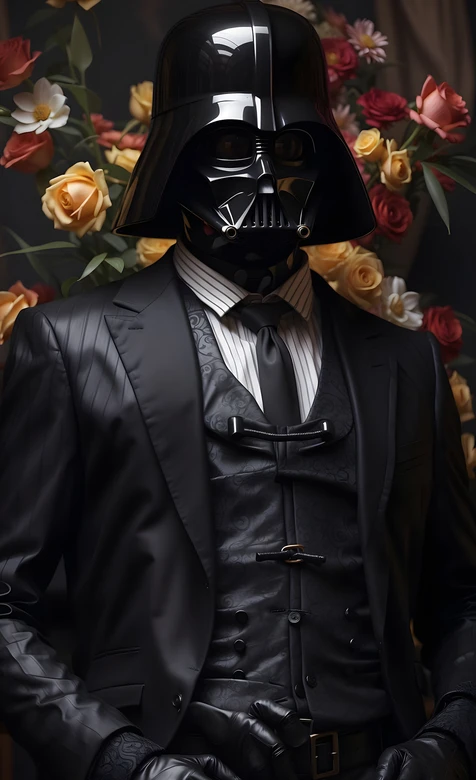 达斯·维达·暗黑奢华西装（星球大战影视风）手机壁纸高质感