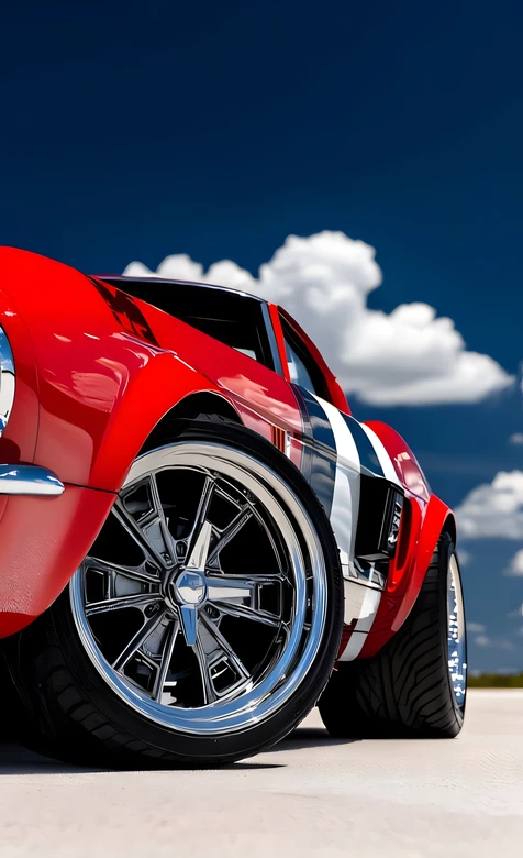 红色谢尔比跑车·写实机械风 汽车壁纸参考