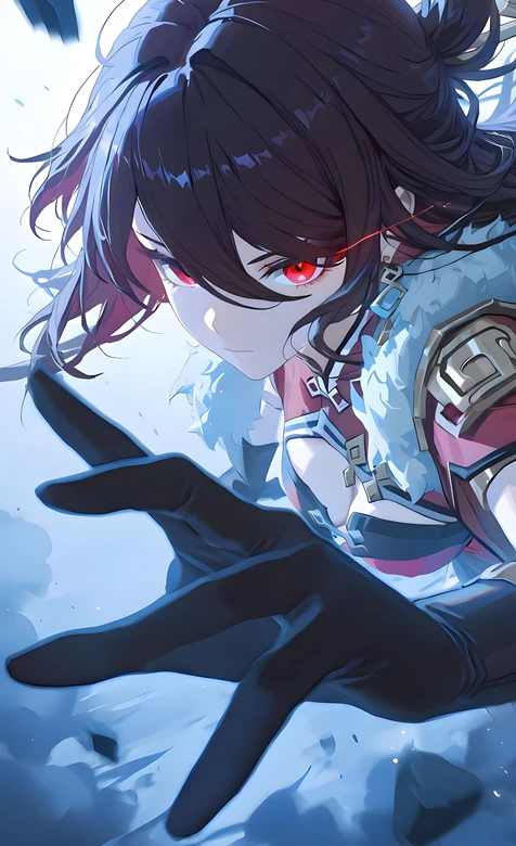 红瞳战斗角色·二次元国漫风 游戏热血手机壁纸精选