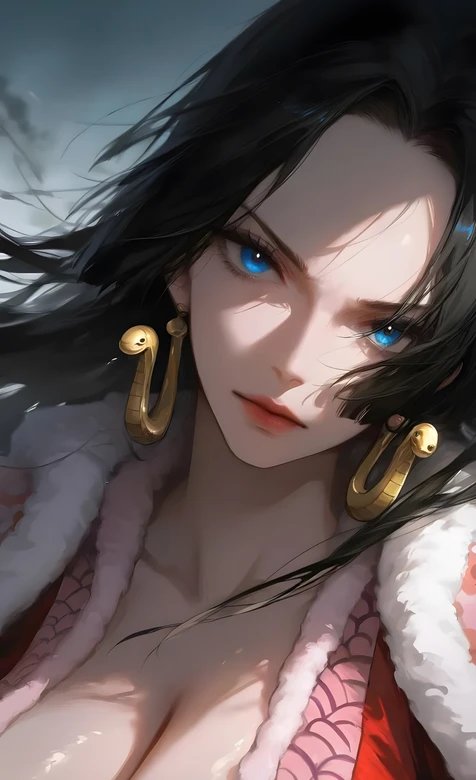 波雅·汉库克·蛇饰蓝眸 写实唯美风 海贼王动漫高清壁纸