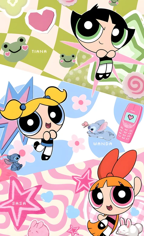 飞天小女警Tiana·Wanda·Sasa·可爱卡通动漫手机壁纸（萌系高人气壁纸）