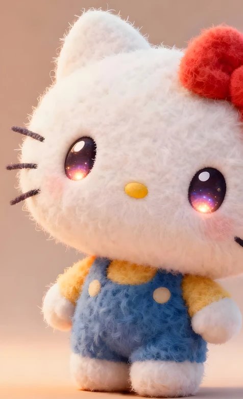 Hello Kitty·毛绒星空眼（三丽鸥风高人气手机壁纸）