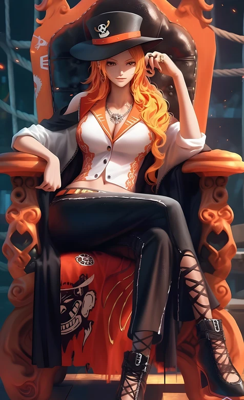 娜美·海贼风写实二次元 航海王帅气动漫壁纸（高人气动漫壁纸）