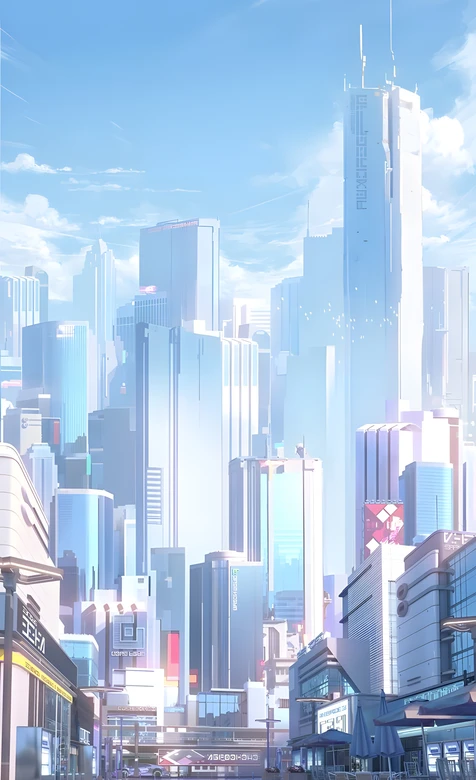 未来科幻都市·二次元清新风 高人气竖屏壁纸