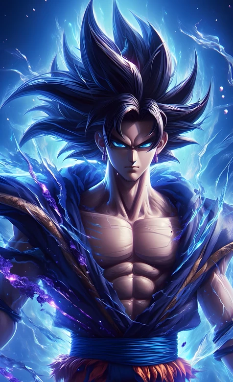 贝吉特·蓝焰电光 二次元龙珠超燃角色壁纸