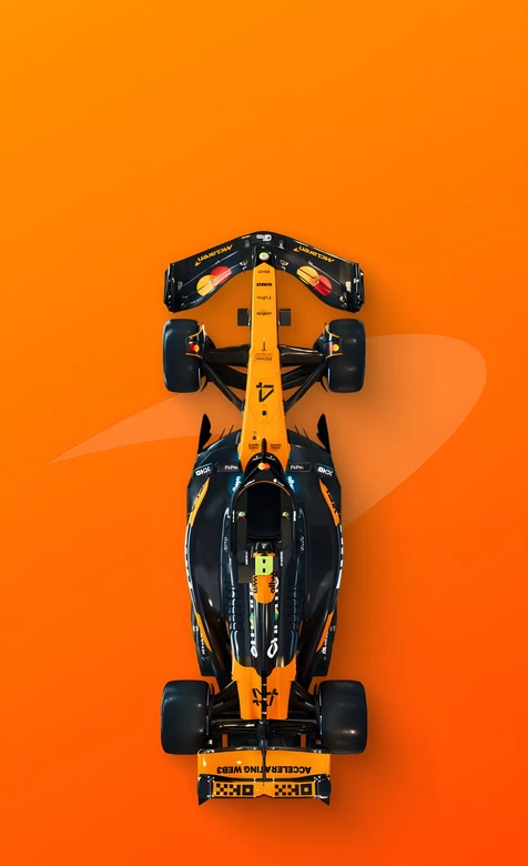 迈凯伦F1赛车·橙黑写实风 赛车主题壁纸
