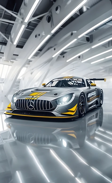 奔驰AMG赛车·科技写实风 高质感汽车壁纸