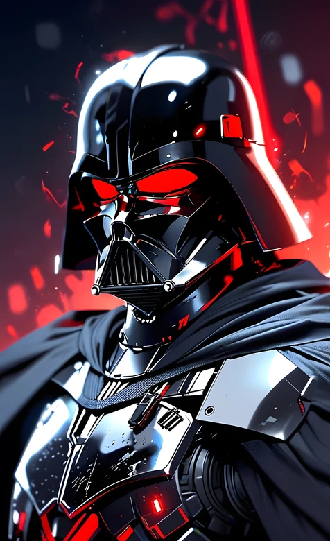 达斯·维达·红瞳战甲 暗黑科幻 星球大战影视手机壁纸