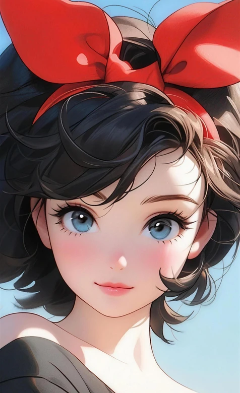 琪琪·红蝴蝶结 二次元唯美风 魔女宅急便动漫壁纸 高人气动漫角色壁纸