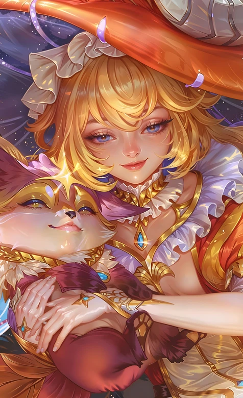 王者荣耀妲己·星梦伙伴相拥 唯美华丽游戏角色壁纸