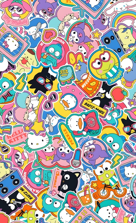 三丽鸥Sanrio角色群像·卡通可爱风高人气手机壁纸