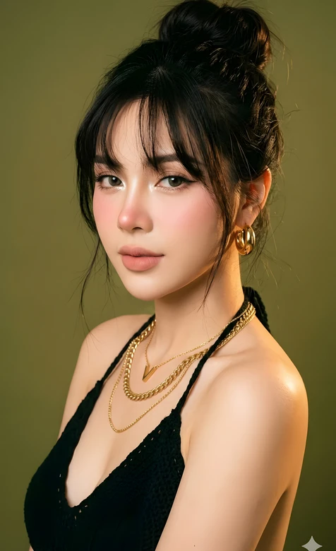 时尚精致女性·黑金穿搭 高级感热门竖屏人物壁纸