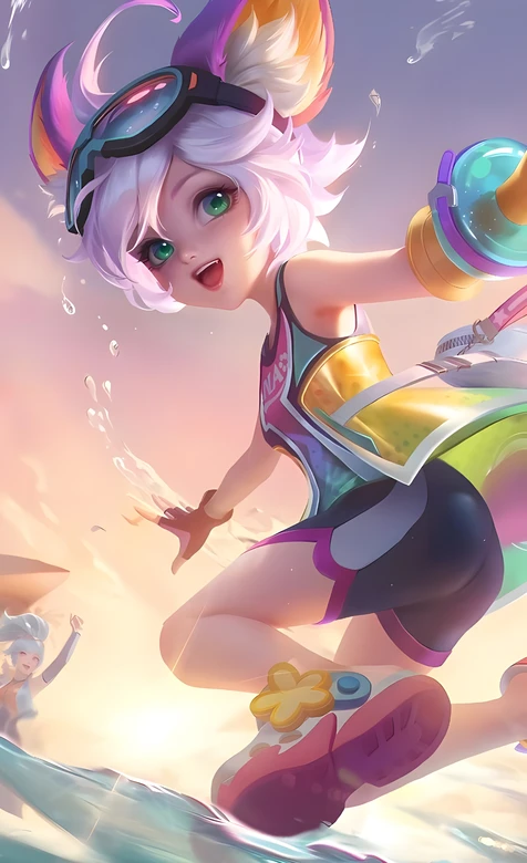 李元芳·夏日泳装 国漫风王者荣耀游戏壁纸