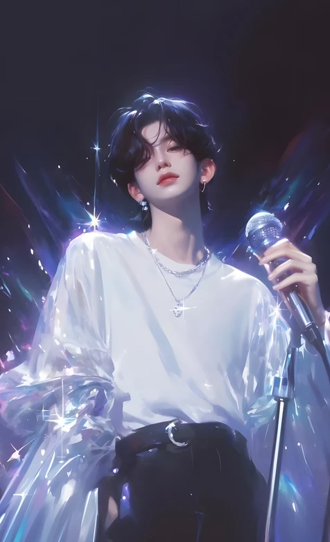 舞台歌手帅哥·唯美梦幻风 氛围感手机壁纸