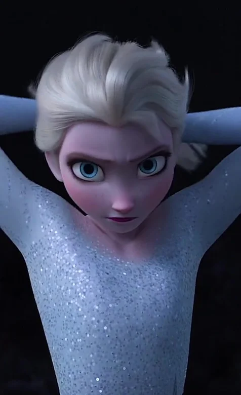 艾莎·亮片裙神情坚毅 冰雪奇缘动画影视风动态壁纸