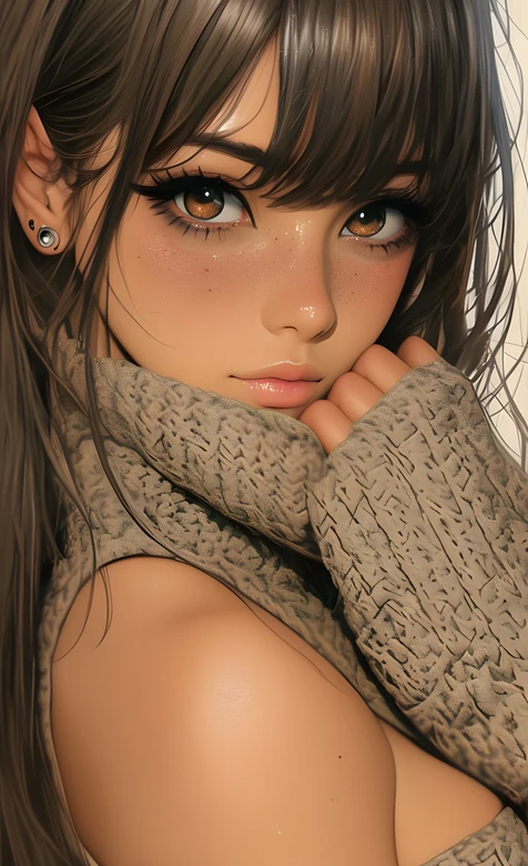 写实唯美原创插画美少女·高质感手机壁纸