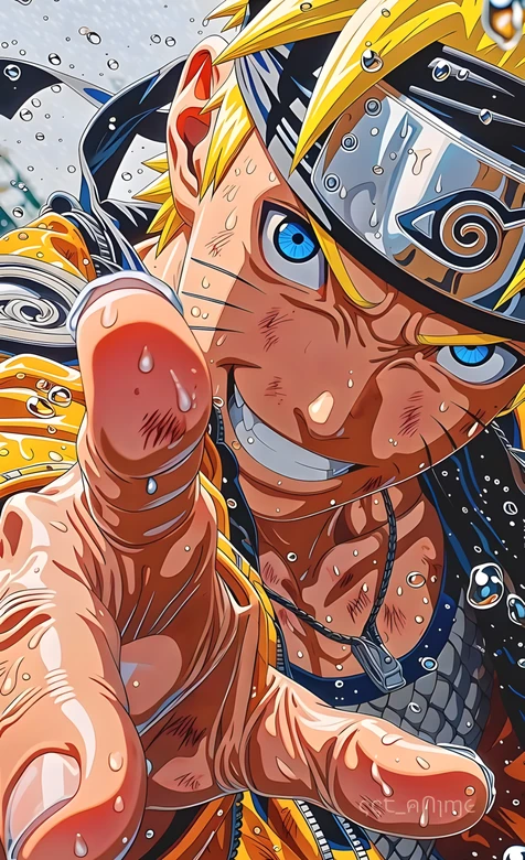 漩涡鸣人·坚毅指尖 日系动漫风《火影忍者》热血手机壁纸