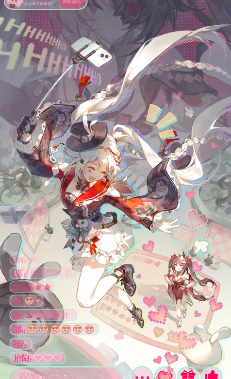 火花Official·直播互动双马尾少女 国漫二次元壁纸（高热度手机壁纸）