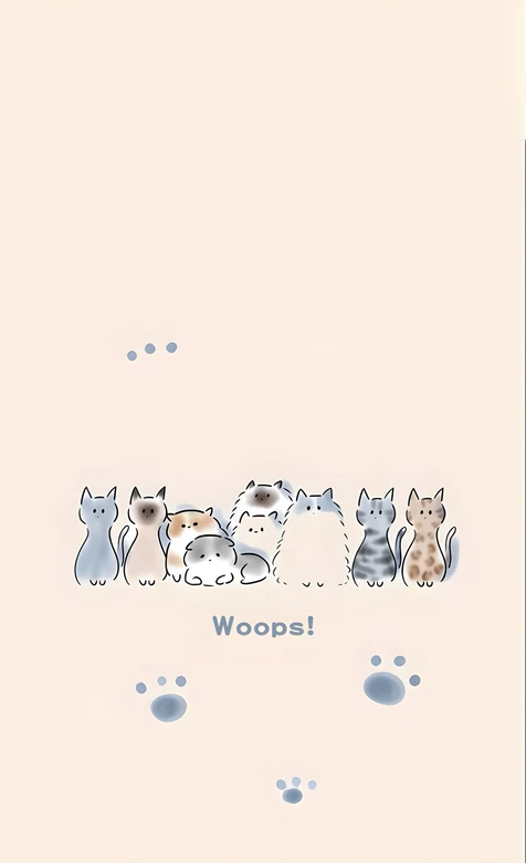 卡通猫咪群·治愈清新风 软萌宠物主题手机壁纸