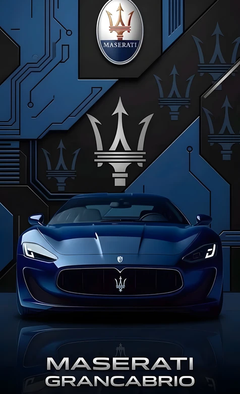 玛莎拉蒂GranCabrio·科技机械风 超跑手机壁纸