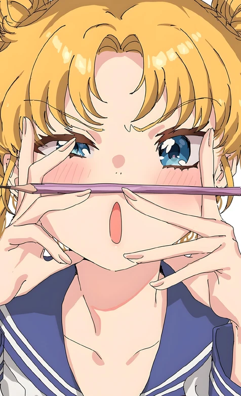 月野兔·铅笔遮嘴 美少女战士日系二次元高热度壁纸