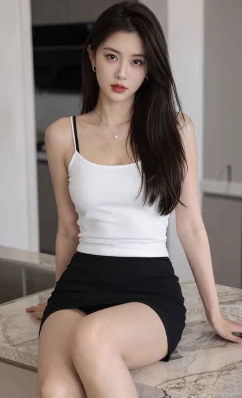 长发气质美女·清新写实风居家休闲穿搭手机壁纸高点击款