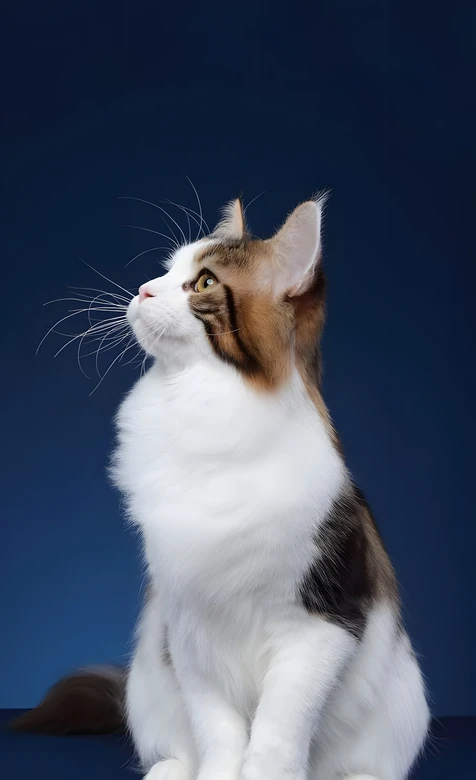 三色长毛猫·唯美写实风高清手机壁纸