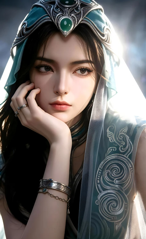 凡人修仙传乐上师·绿玉银饰 唯美古风仙侠壁纸