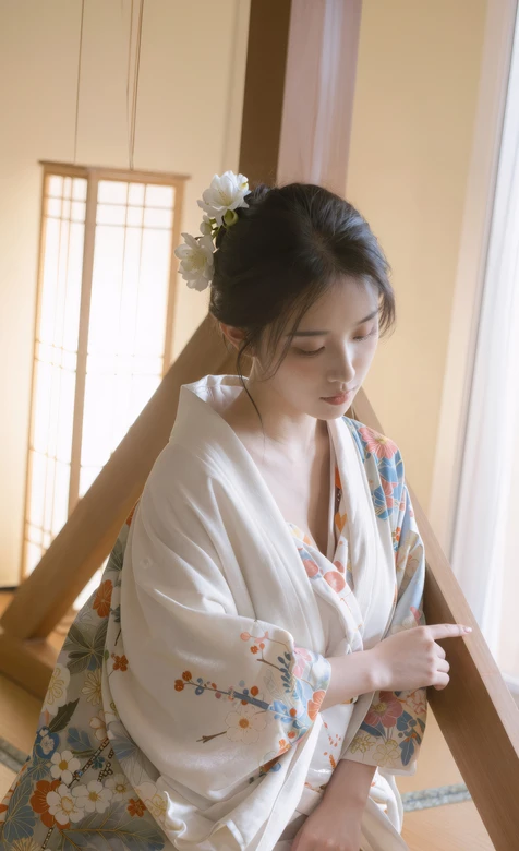 日系唯美和服女子·日式室内花饰（高人气日式写真壁纸）