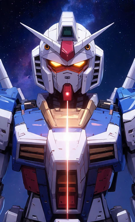RX-78高达·光束迸发 二次元机甲风 机动战士高达手机壁纸（机甲科幻壁纸）