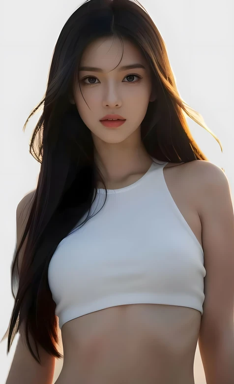 长发少女·写实唯美风 暖调人像高清手机壁纸