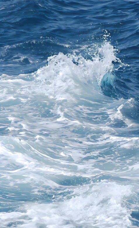 海浪翻涌·唯美写实风 海洋动态手机壁纸