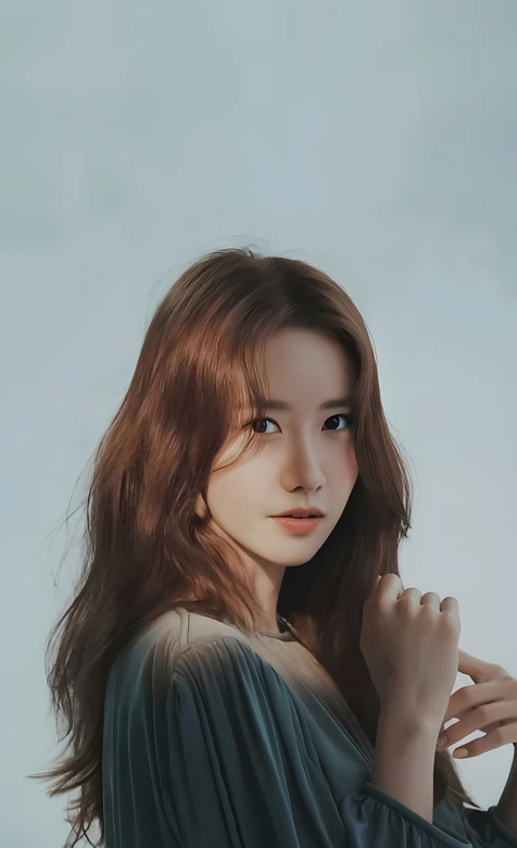 林允儿·温柔卷发 清新唯美风 热门明星手机壁纸