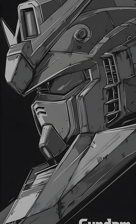 RX-78高达·黑白战损质感 机甲风全面屏高清锁屏